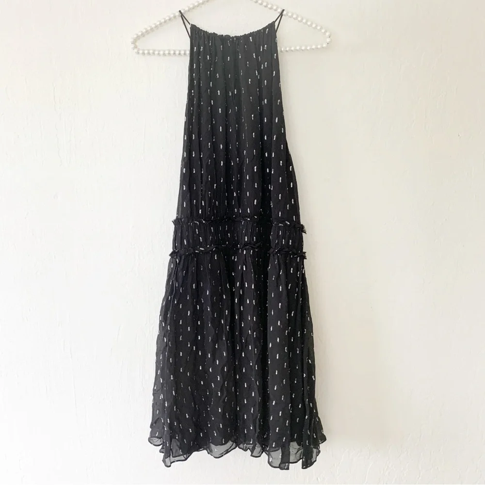 Joie Althia Metallic Embroidered Silk Dress - Picture 8 of 16